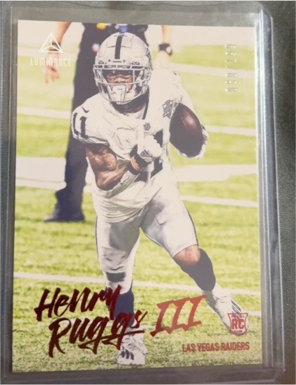 2020 Panini Chronicles #212 Henry Ruggs III Luminance Update Rookies — front