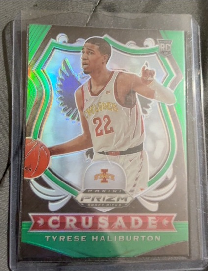 2020 Panini Prizm Draft Picks Crusade #90 Tyrese Haliburton — front