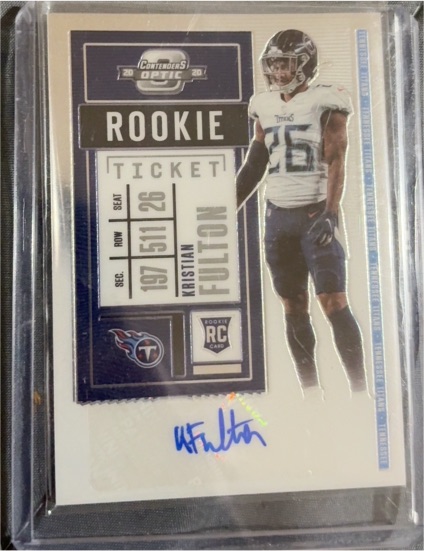 2020 Panini Contenders Optic #155 Kristian Fulton Rookie Ticket — front