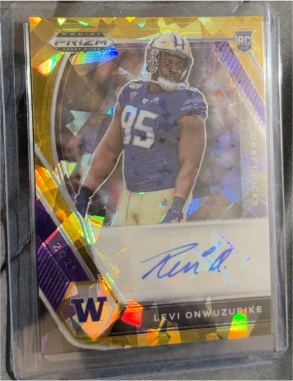 2021 Panini Prizm Draft Picks #DPA-LEV Levi Onwuzurike — front