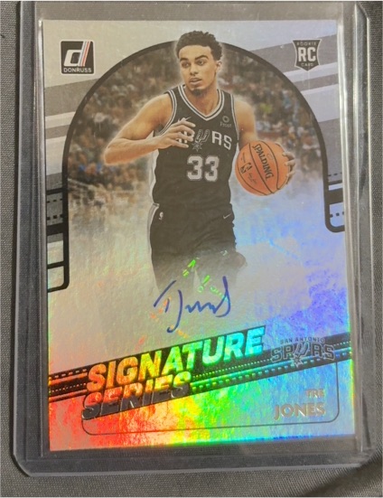 2020-21 Donruss Signature Series #SG-TJO Tre Jones — front