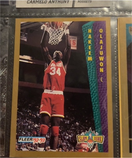 1992-93 Fleer #294 Hakeem Olajuwon — front