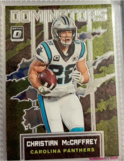 2020 Donruss Optic Dominators #DM-CM Christian McCaffrey — front