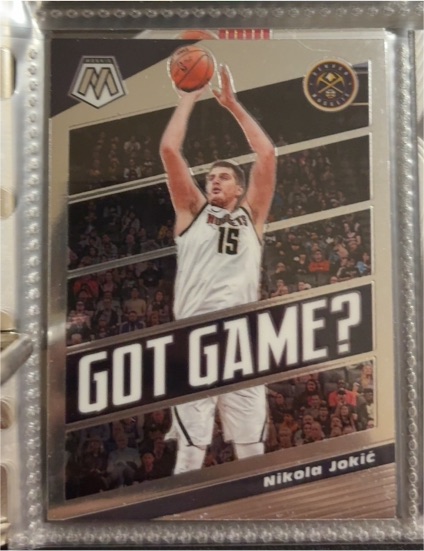 2019-20 Panini Mosaic #19 Nikola Jokic Got Game? Denver Nuggets — front
