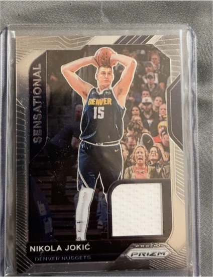 2020-21 Panini Prizm Sensational Swatches #SSW-NIK Nikola Jokić — front