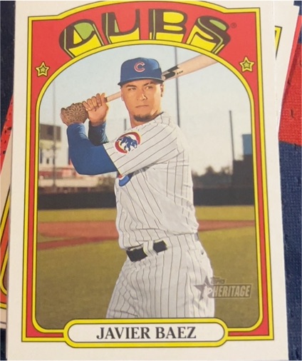 2021 Topps Heritage #51 Javier Baez — front