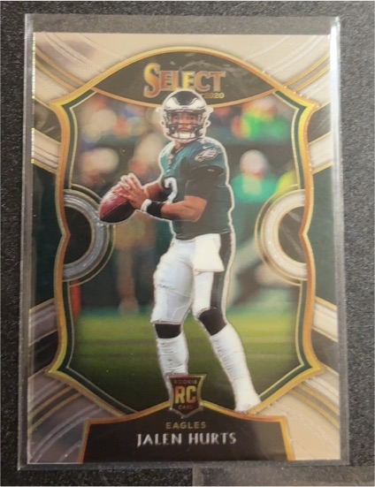 2020 Panini Select #50 Jalen Hurts Rookie Card — front