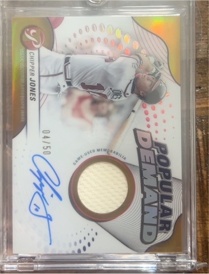 2024 Topps Pristine Popular Demand #DPAR-CJ Chipper Jones — front