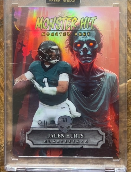 2025 Wild Card Monster Hit #Jalen Hurts — front
