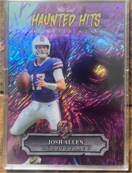 2024 Wild Card Haunted Hits Monster Hunt #HHZ-JA Josh Allen — front