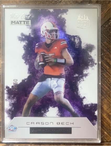 2023 Wild Card Matte Rookie Heat #RH-AR Carson Beck — front
