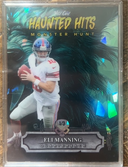 2024 Wild Card Haunted Hits Monster Hunt 1/3 Eli Manning — front