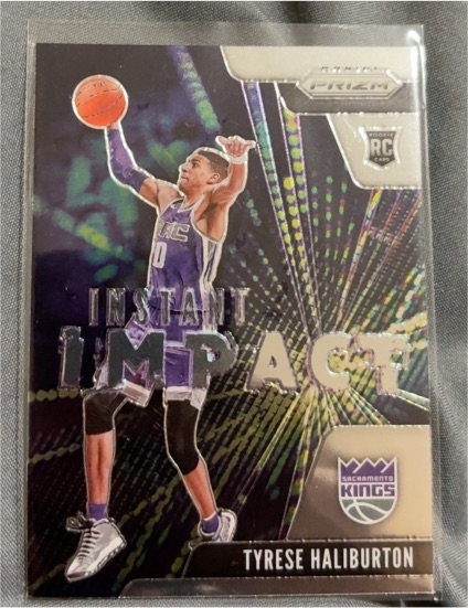 2020-21 Panini Prizm #9 Tyrese Haliburton Instant Impact — front