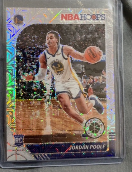 2019-20 Panini NBA Hoops Premium Stock #223 Jordan Poole — front