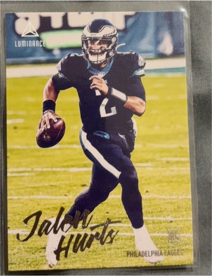 2020 Panini Chronicles Luminance #210 Jalen Hurts — front