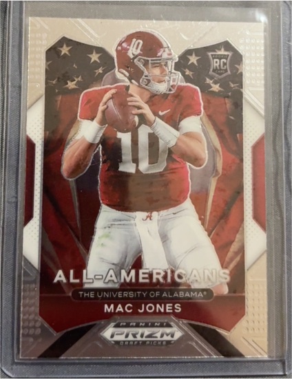 2021 Panini Prizm Draft Picks #183 Mac Jones All-Americans Rookie — front
