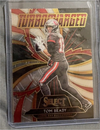 2020 Panini Select #T12 Tom Brady Turbocharged — front