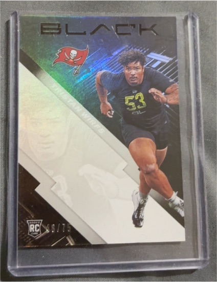 2020 Panini Black #163 Tristan Wirfs — front