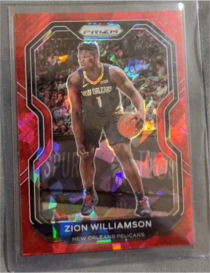 2020-21 Panini Prizm #185 Zion Williamson — front