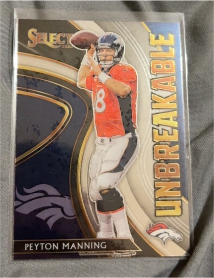 2020 Panini Select #U18 Peyton Manning Unbreakable — front