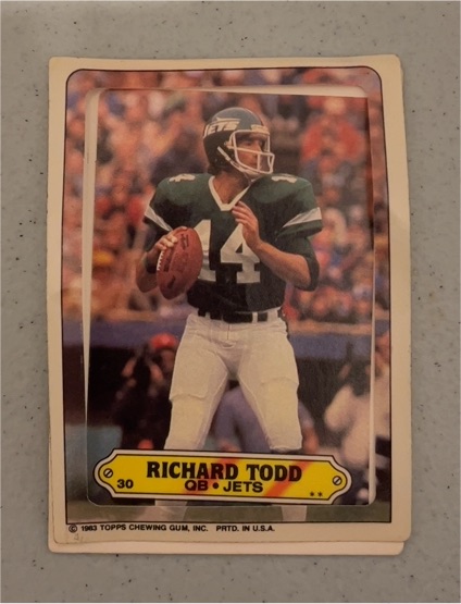 1983 Topps #30 Richard Todd — front