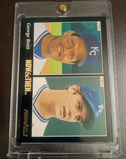 1993 Pinnacle #294 George Brett Now & Then — front