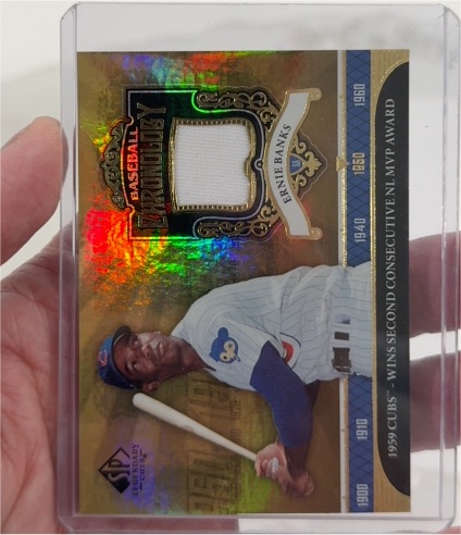2006 SP Legendary Cuts Baseball Chronology #BC-EB Ernie Banks — front