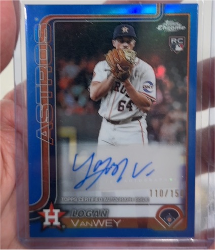 2025 Topps Chrome Update #AC-LV Logan VanWey — front