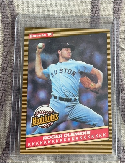 1986 Donruss Highlights #5 Roger Clemens — front