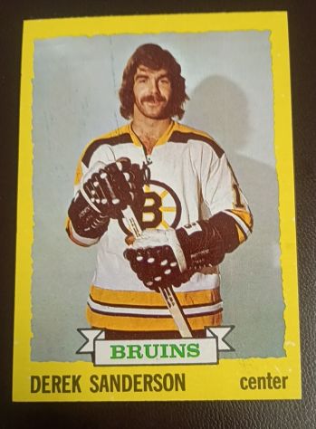 1973-74 Topps #182 Derek Sanderson — front