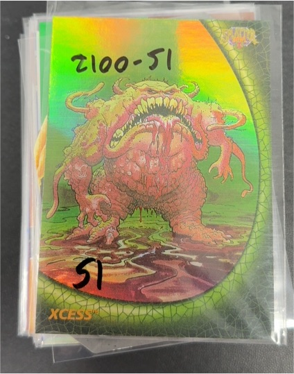 XCESS #51 Monster Card — front