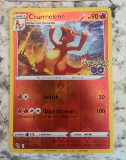 2022 Pokémon GO #009 Charmeleon — front