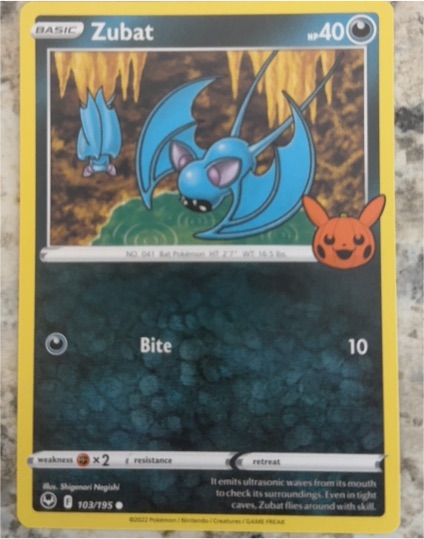 2022 Pokémon #103 Zubat — front