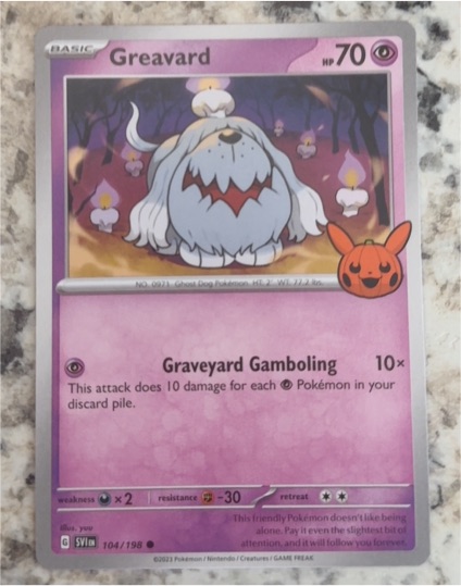 2023 Pokémon Trick or Trade #104 Greavard — front