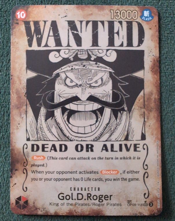 One Piece Card Game OP09-118 Gol.D.Roger — front