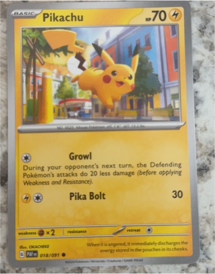 2023 Pokémon SV: Paldean Fates #018 Pikachu — front