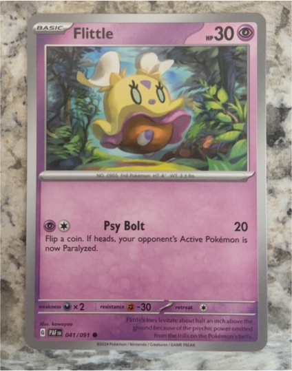 2024 Pokémon Scarlet & Violet Paldean Fates #041 Flittle — front