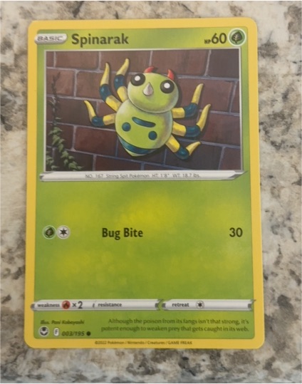 2022 Pokémon SWSH12 #003 Spinarak — front