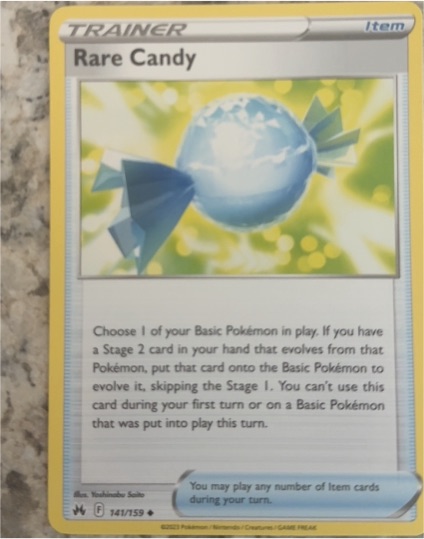 2023 Pokémon Crown Zenith #141 Rare Candy — front