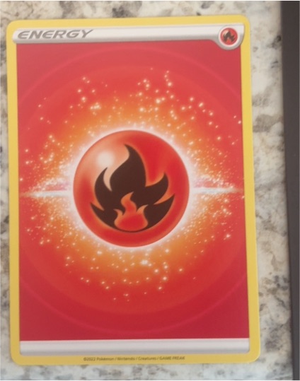 2022 Pokémon Fire Energy Sword & Shield — front