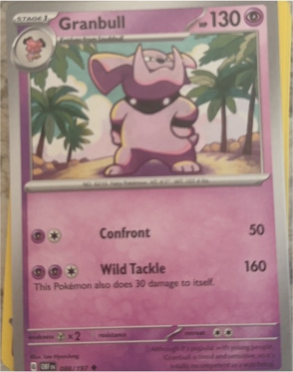 2023 Pokémon Scarlet & Violet Obsidian Flames #088 Granbull — front