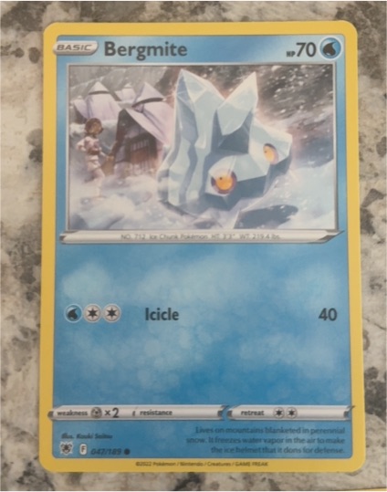 2022 Pokémon Astral Radiance #047 Bergmite — front