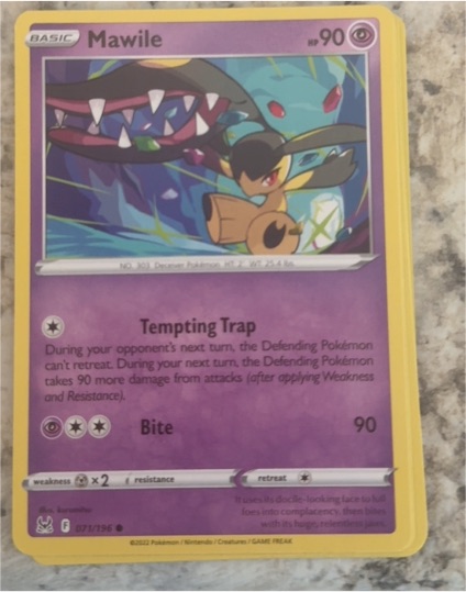 2022 Pokemon Sword & Shield Lost Origin #071 Mawile — front