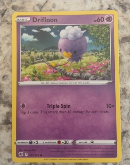 2022 Pokémon Astral Radiance #63 Drifloon — front