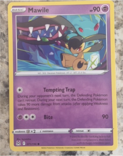2022 Pokémon SWSH11: Lost Origin #071 Mawile — front