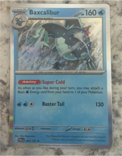 2023 Pokémon #060 Baxcalibur — front