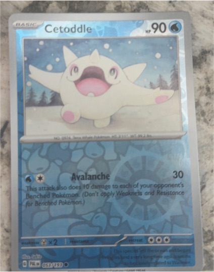 2022 Pokémon SV02: Paldea Evolved #053 Cetoddle — front