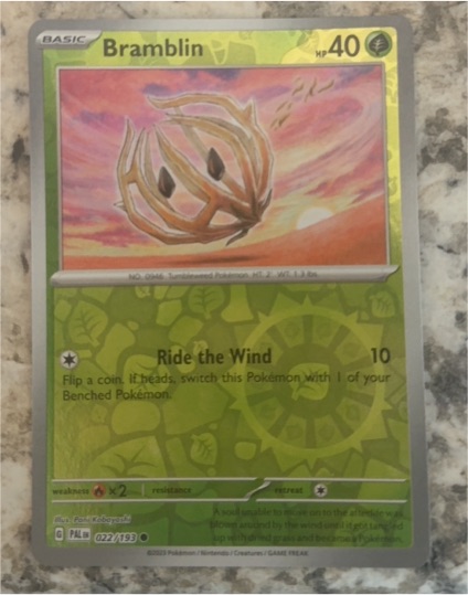 2023 Pokémon SV02: Paldea Evolved #022 Bramblin — front