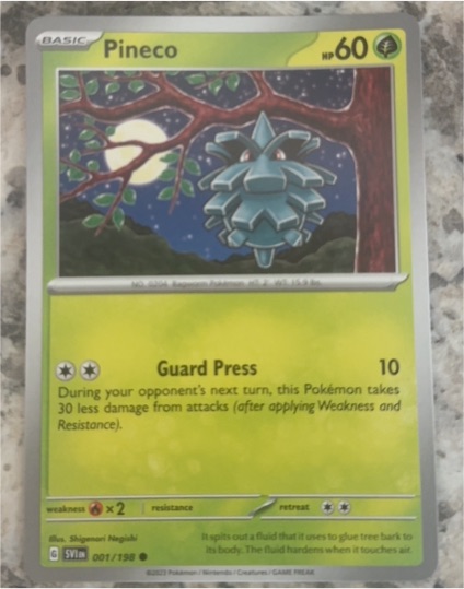 2023 Pokémon Scarlet & Violet #001 Pineco — front