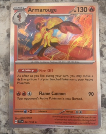 2023 Pokémon Scarlet & Violet #041 Armarouge — front